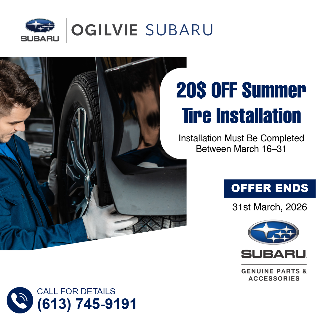 $20 OFF Summer Tire Installation